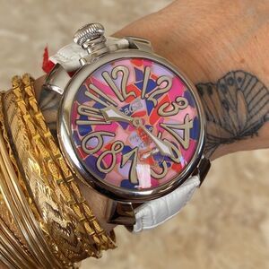 GaGà Milano Manuale 48mm Stainless Steel Multi Colour Rare Model Unisex